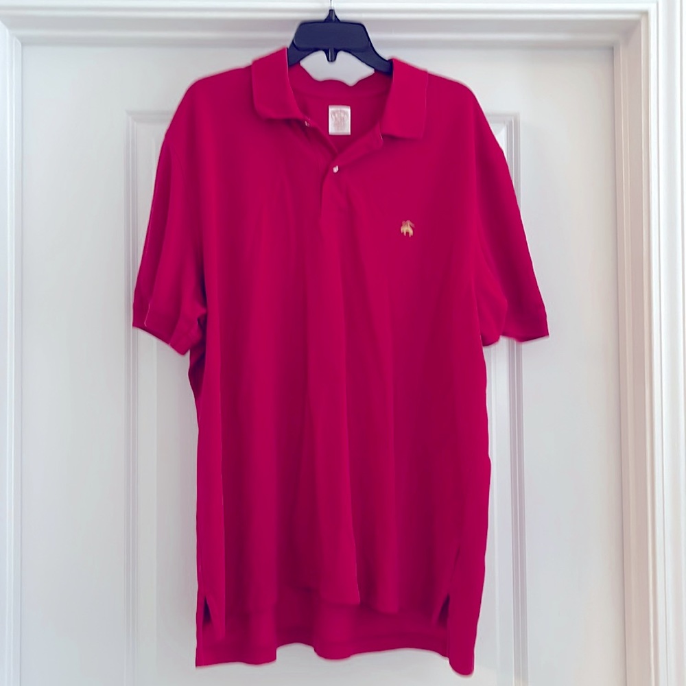 Brooks Brothers Polo Red Short Sleeve Button Collar